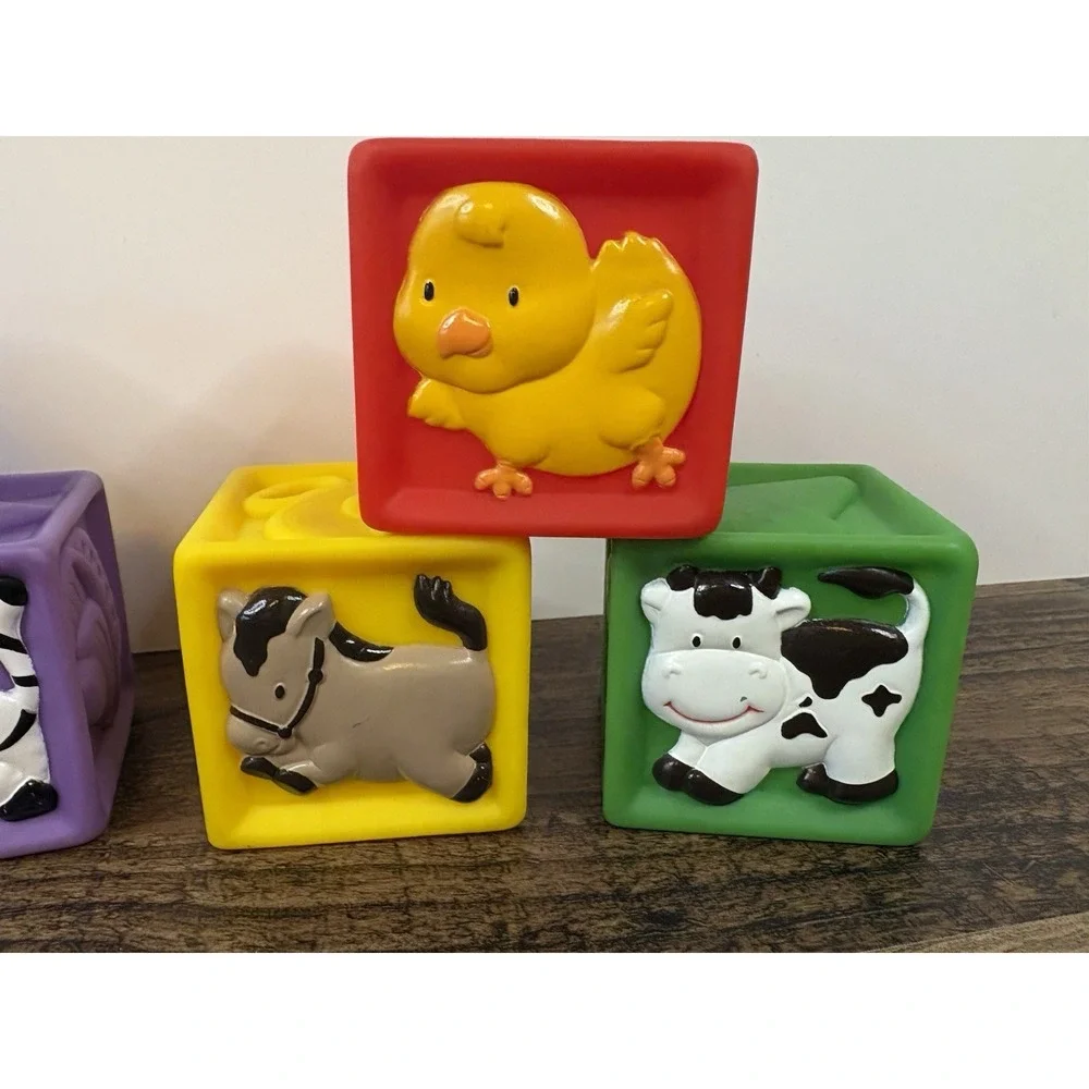 Circle Of Knowledge Squeeze A Lot Block Set Animals Nature ABCs Numbers